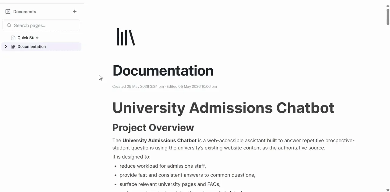 Animated walkthrough of the Ask AI feature: text is selected, the sparkle button is clicked, a scope is chosen, a question is typed, and the AI response streams in